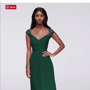 Open Back Lace Long bridesmaid dress.